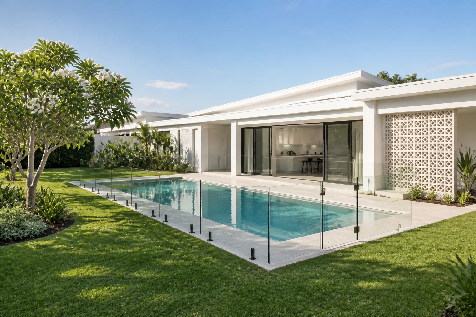 A finished pool
